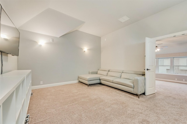 unfurnished living room with carpet