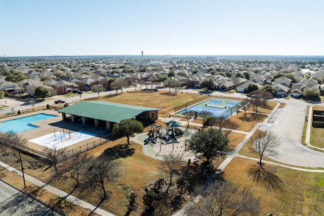 drone / aerial view featuring a residential view