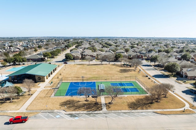 drone / aerial view featuring a residential view