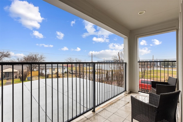 view of balcony