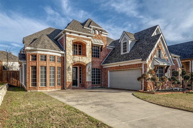 view of front of property featuring a front yard