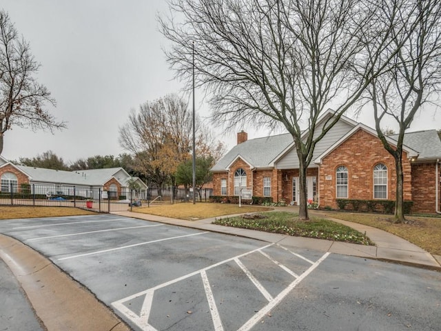 view of parking / parking lot