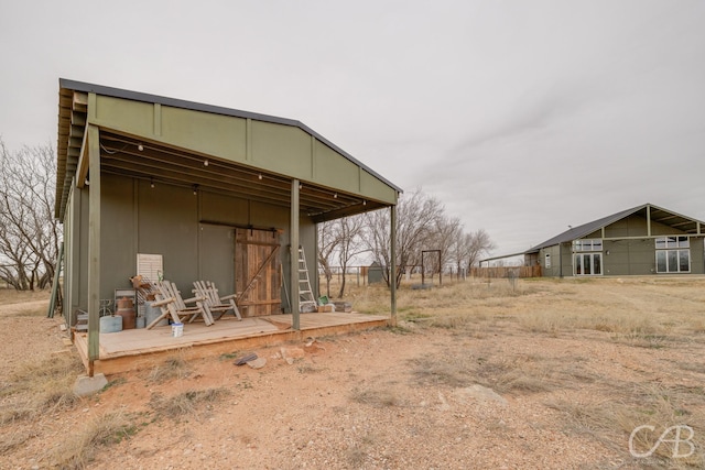 view of outbuilding