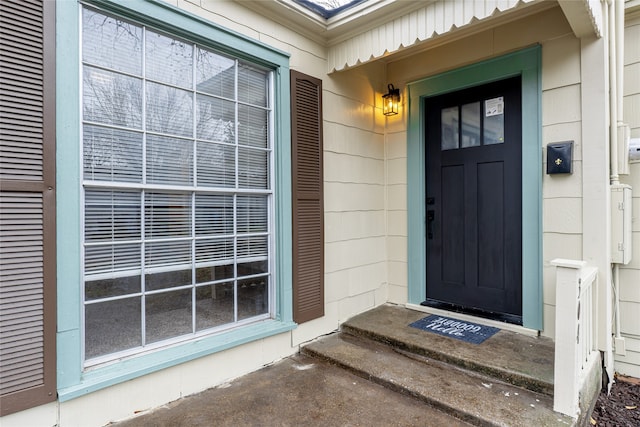 view of entrance to property