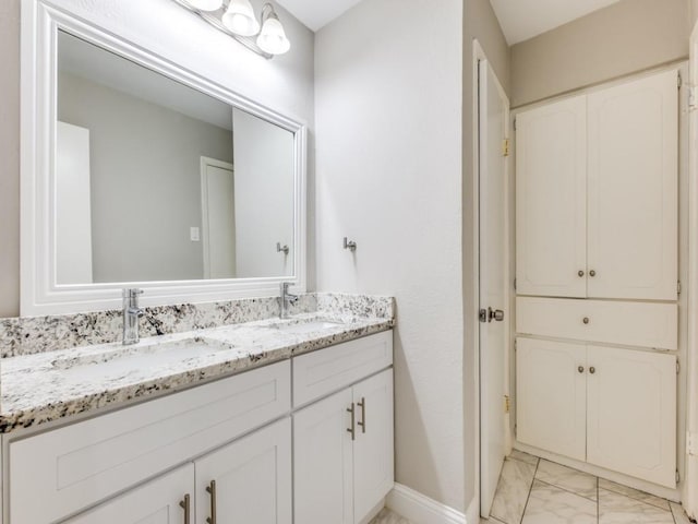 bathroom with vanity