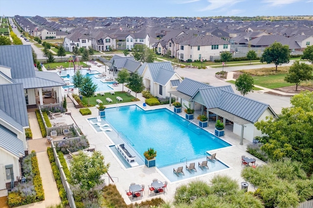 view of pool with a patio