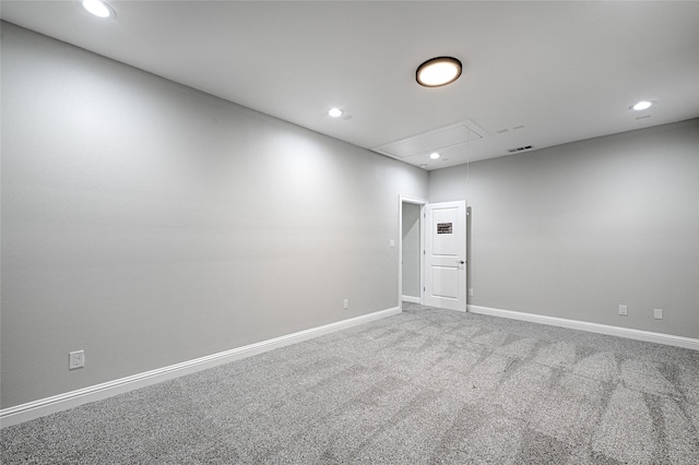 view of carpeted empty room