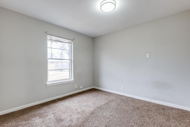 view of carpeted empty room