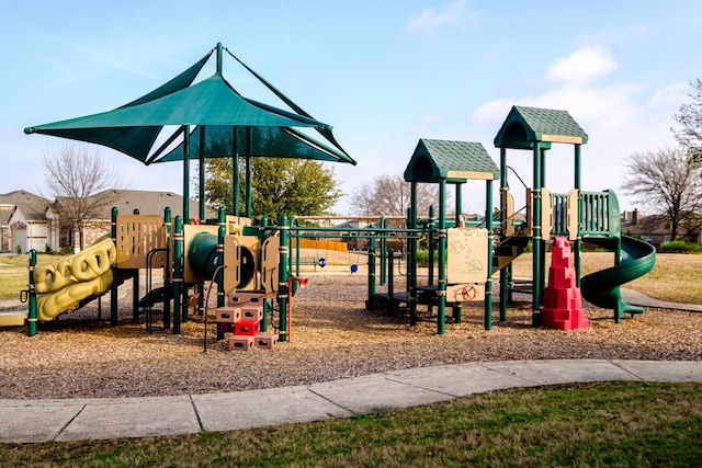 view of jungle gym