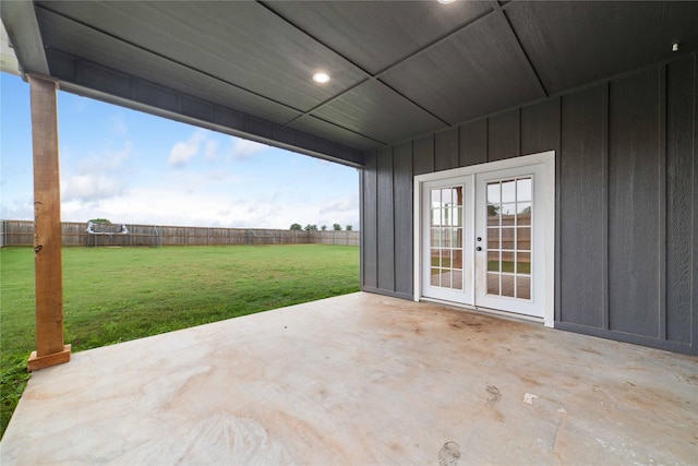 view of patio / terrace with french doors