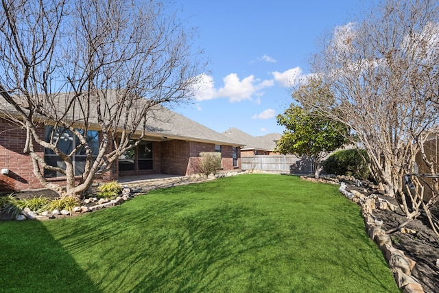 view of yard with a patio