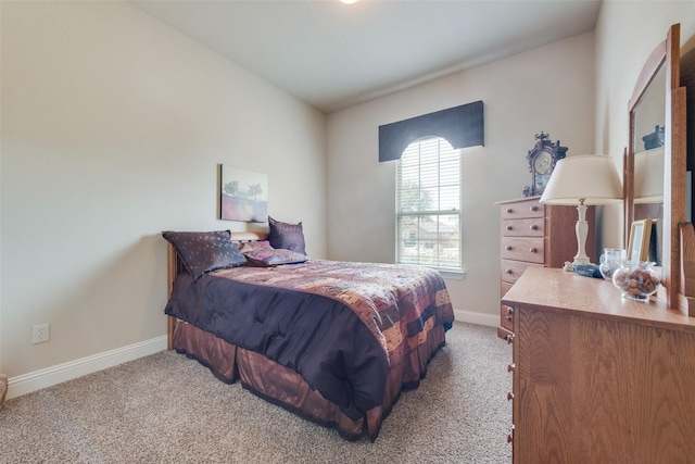 bedroom with carpet floors