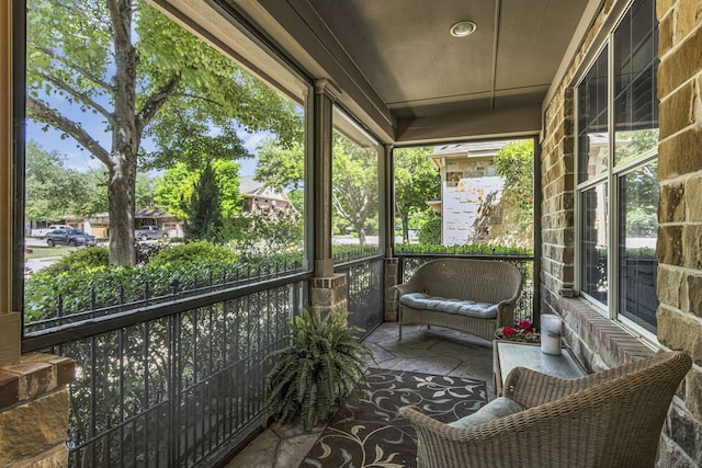 sunroom / solarium with plenty of natural light