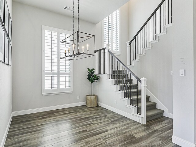 office featuring wood-type flooring and ceiling fan