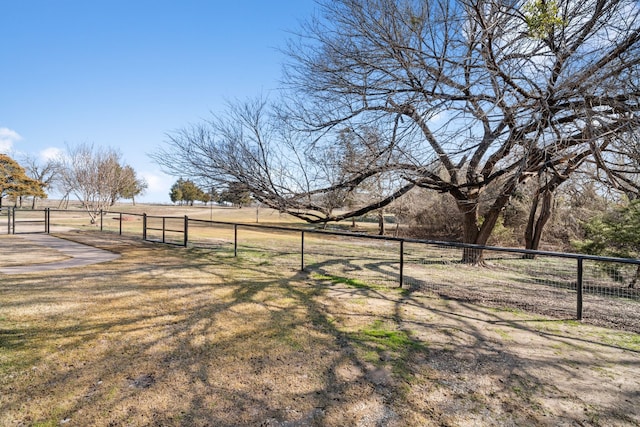 view of yard featuring a rural view