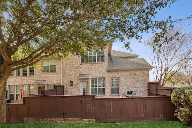 view of back of property