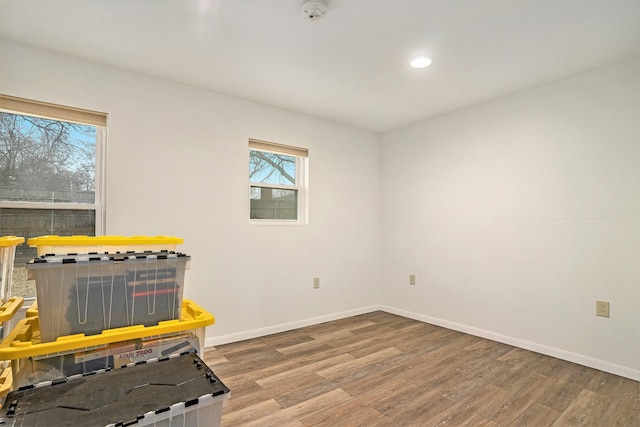 interior space featuring hardwood / wood-style flooring