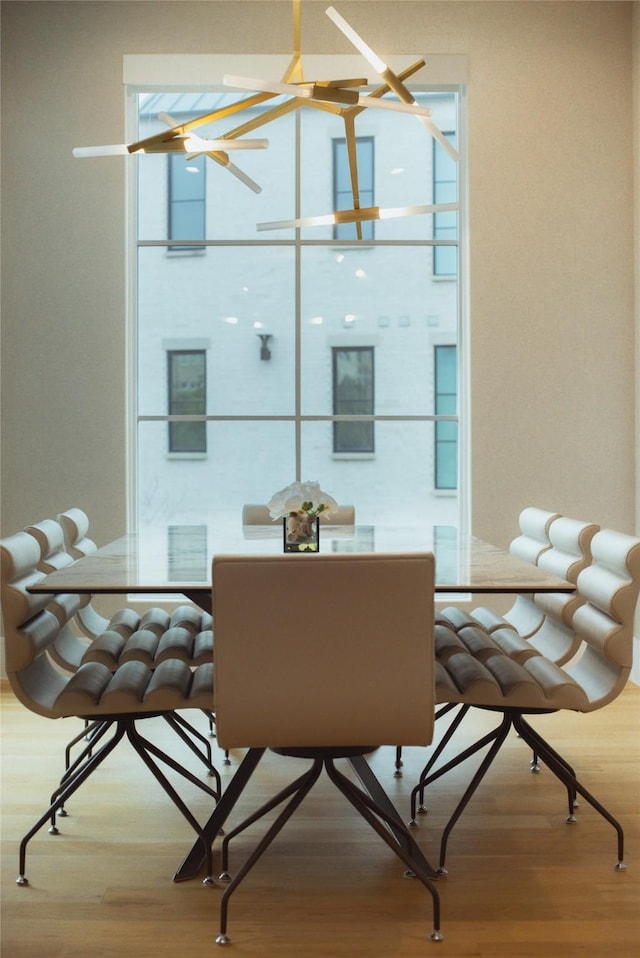 dining room featuring hardwood / wood-style flooring