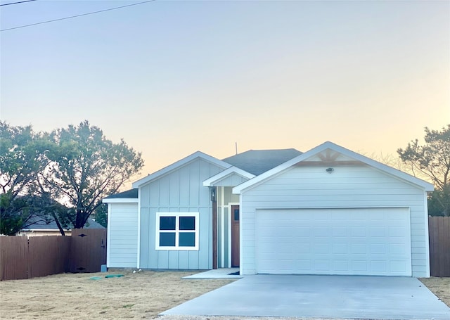 view of ranch-style home