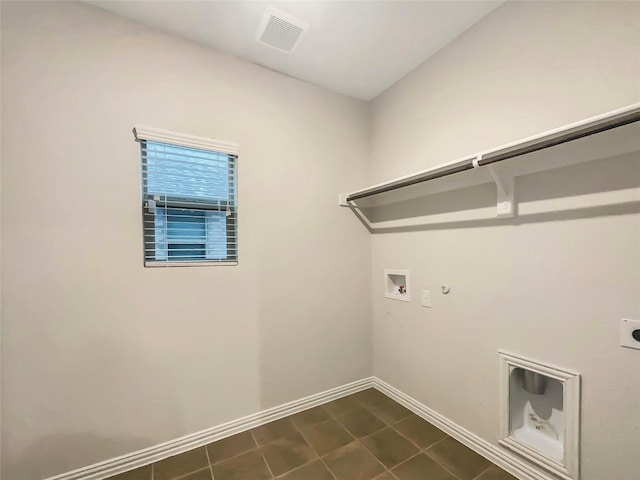 laundry area featuring gas dryer hookup, hookup for a washing machine, and electric dryer hookup