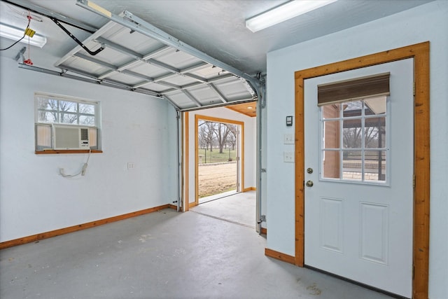 garage featuring cooling unit