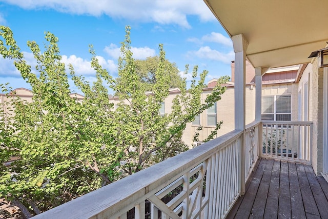 view of balcony