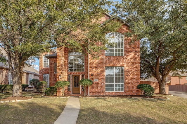 view of property with a front yard