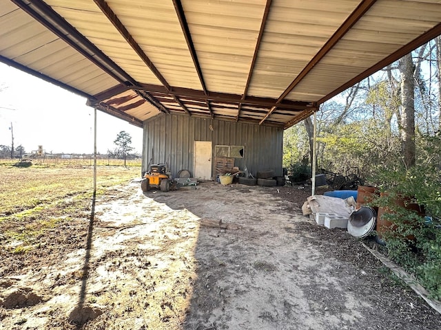 exterior space featuring an outdoor structure