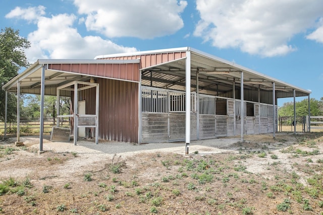 view of horse barn