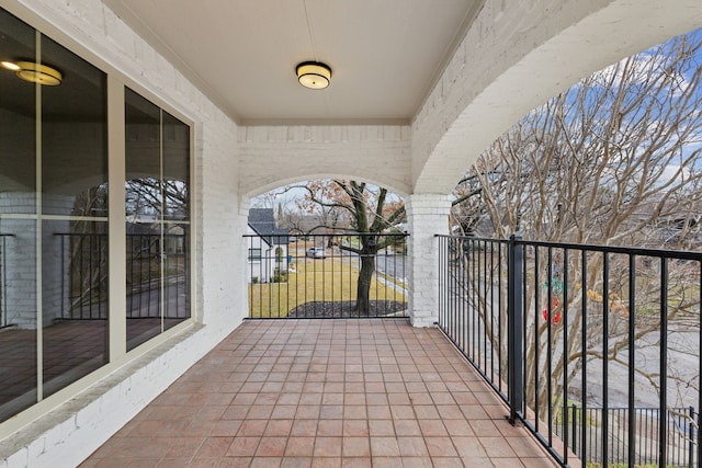 view of balcony