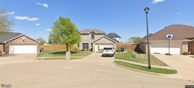 view of front of property with a front lawn