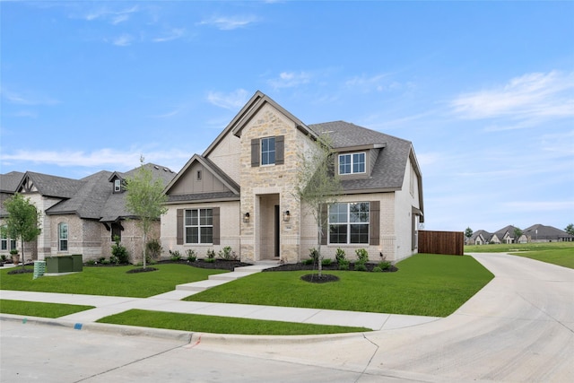 3046 Arbor Grv, Midlothian, TX 76065 - view of front facade with brick siding, roof with shingles, and stone siding