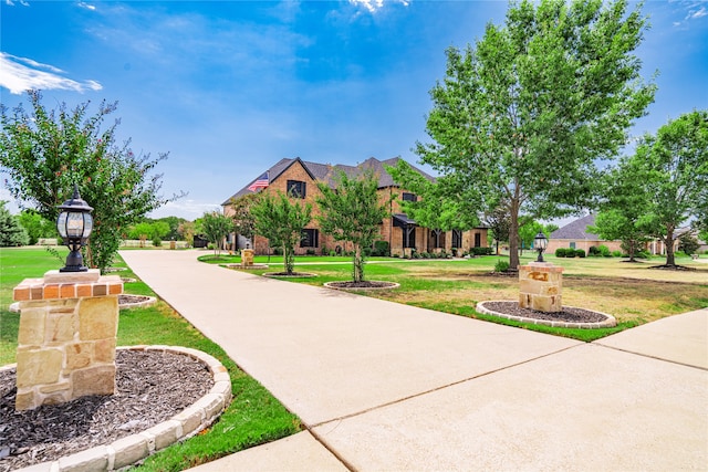 view of community with a lawn