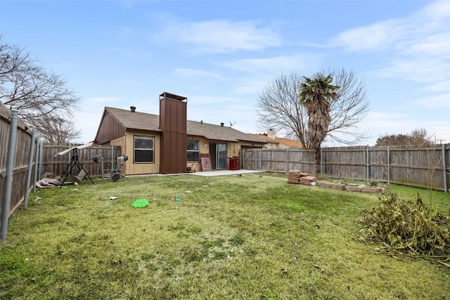 view of yard with a patio area