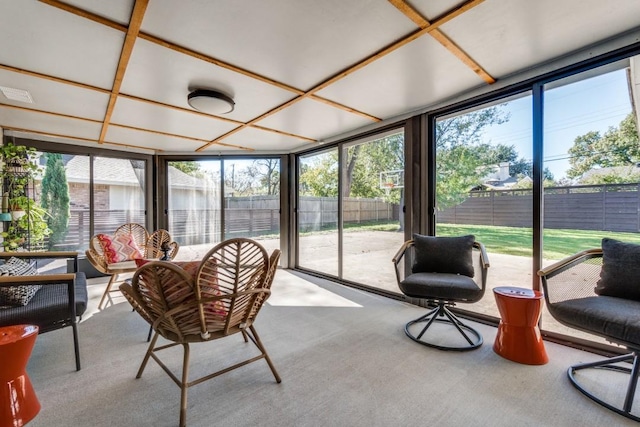 view of sunroom / solarium