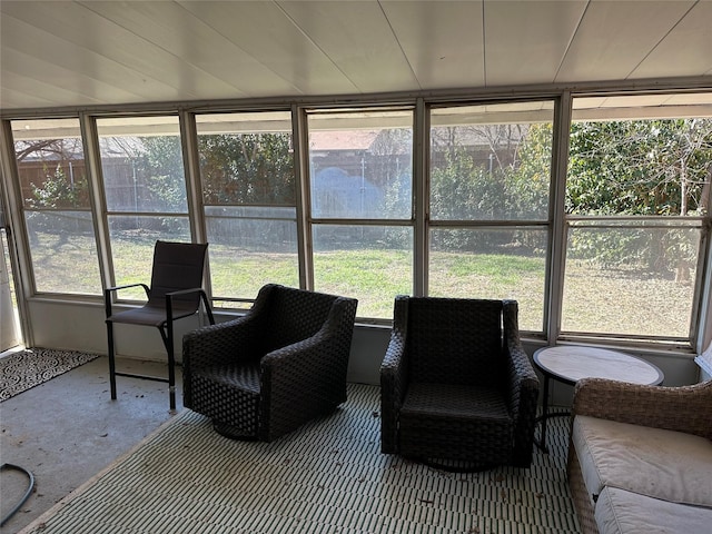 sunroom featuring a healthy amount of sunlight