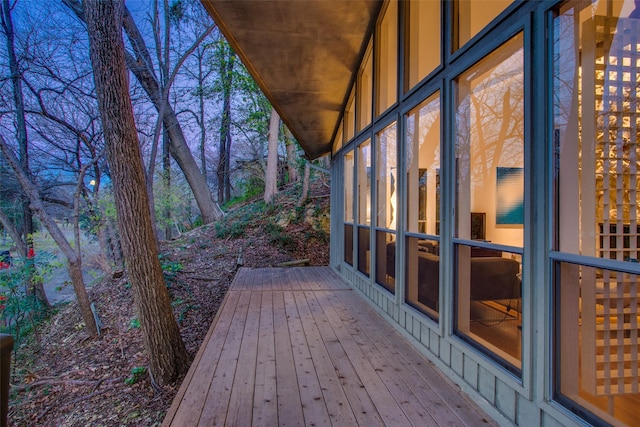 view of wooden terrace