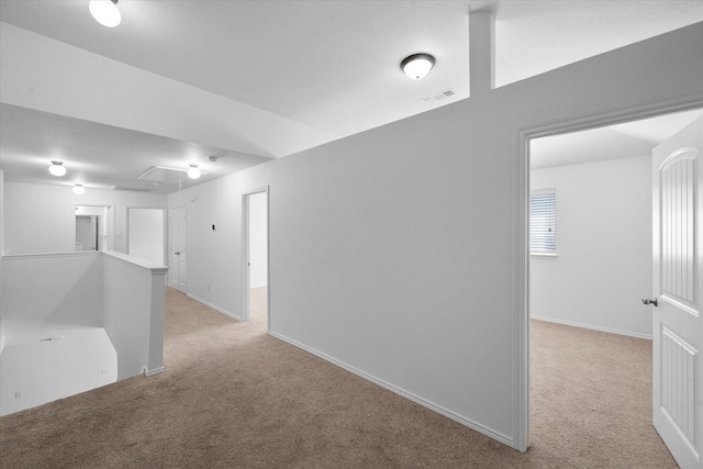 interior space with light colored carpet