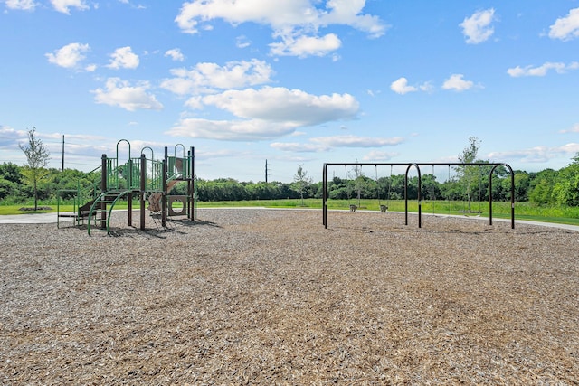 view of play area