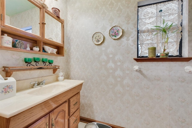 bathroom with vanity