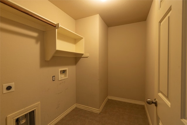 laundry room featuring washer hookup and hookup for an electric dryer