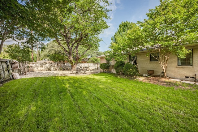 1241 Cypress Dr, Richardson, TX 75080 - view of yard with a patio area and a fenced backyard