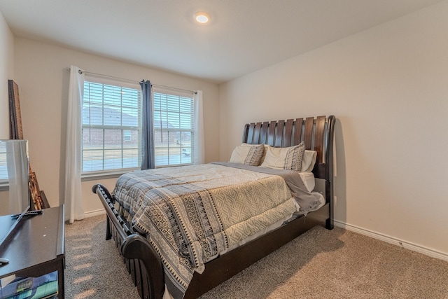 bedroom with carpet flooring