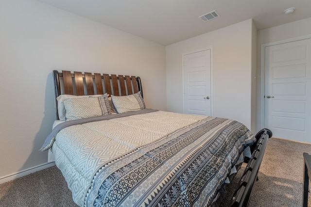 bedroom with carpet floors