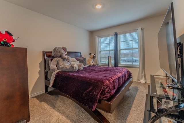 bedroom with carpet flooring