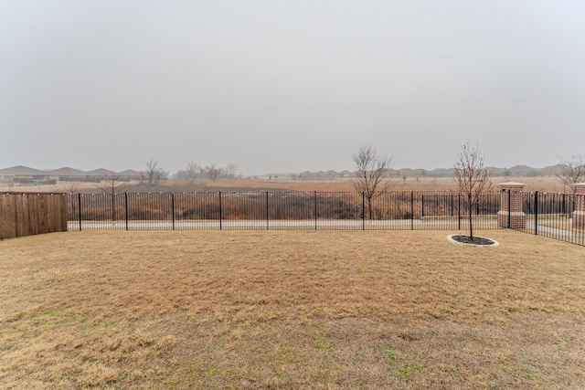 view of yard featuring a rural view