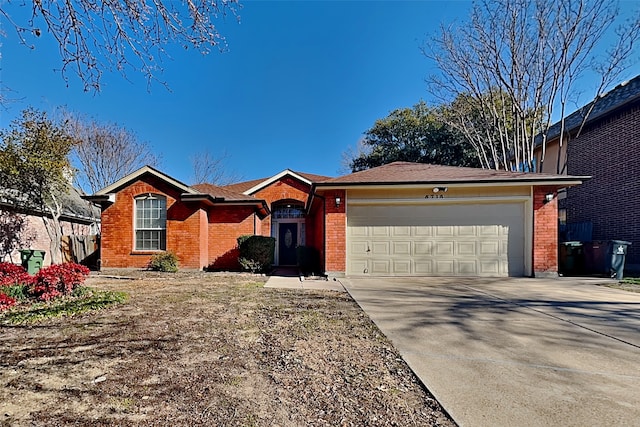 ranch-style house with a garage