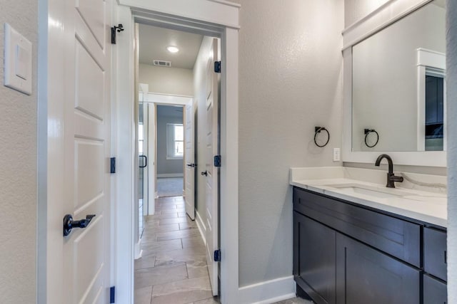 bathroom with vanity