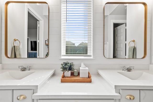 bathroom featuring vanity