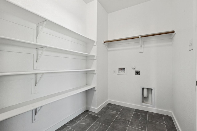 laundry area with hookup for a washing machine and electric dryer hookup